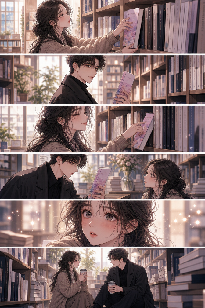 The Library Mismatch — community sample published on Manhwa Maker